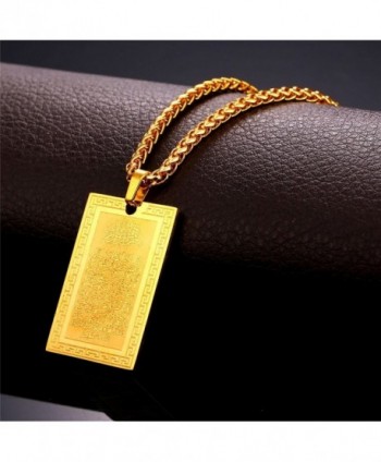 Islamic Inscription Pendant Jewelry Necklace in Women's Pendants