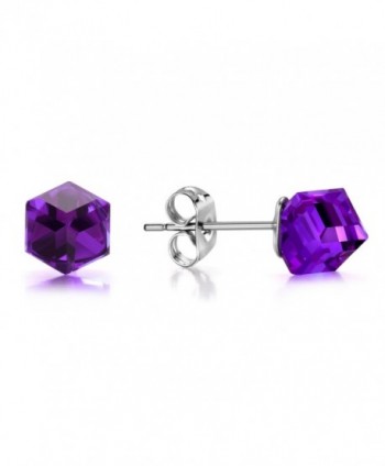 J F%C3%A9e SISN Purple Aurora Borealis Earrings - Purple - C9189O92WAR