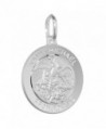 Sterling Silver Michael Medal Necklace in Women's Pendants