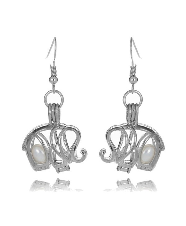 HENGSHENG Freshwater Cultured Elephant Earrings - Style 9 - CJ184AWIAKL