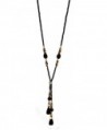 Beaded Rhinestone Necklace Black Color in Women's Chain Necklaces
