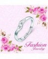 Sterling Silver Infinity Knot Adjustable in Women's Band Rings