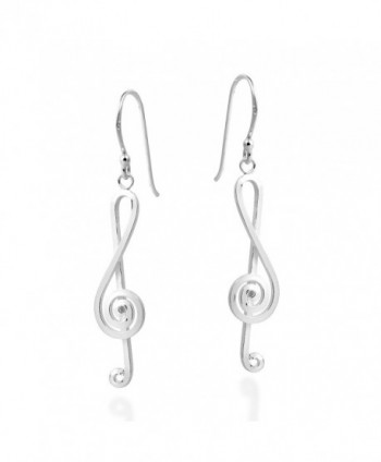 Melody Musical Treble Sterling Earrings