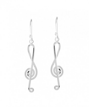 Melody Musical Treble Sterling Earrings in Women's Drop & Dangle Earrings