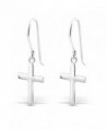 Sterling Silver Cross Silver Earrings- Dangle Earrings Sterling Silver 925 (E2881) - C111MO9QLTB