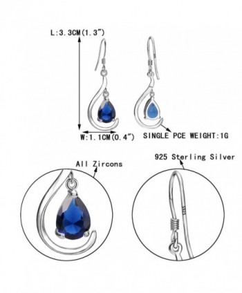 EVER FAITH Sterling Teardrop Earrings in Women's Drop & Dangle Earrings