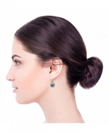 Teardrop Sterling Earrings Turquoise Jewelry