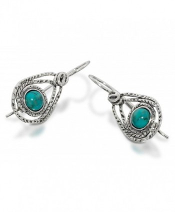 Teardrop Sterling Earrings Turquoise Jewelry in Women's Drop & Dangle Earrings