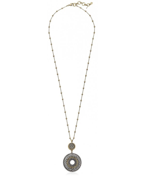 Lucky Brand Womens Tribal Pendant Necklace - Two Tone - CO125LLH0CP