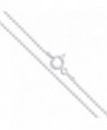 Sterling Silver Italian Ball Bead Chain 1mm 1.2mm 1.5mm 1.8mm 2.2mm 925 Italy New Dog Tag Necklace - C011EYZRIAD