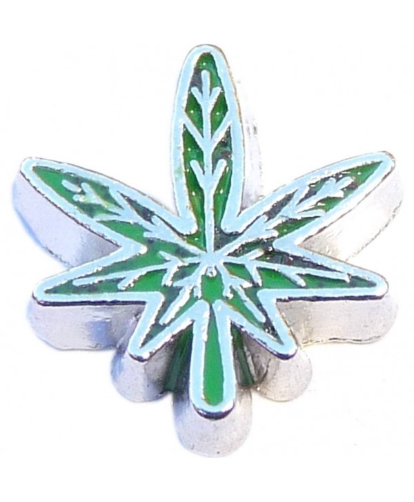 Pot Leaf Floating Locket Charm - C311H0H9YA9