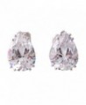 Grace Jun New Fashion Big Water Drop Shape AAA CZ Clip on Earrings Non Piercing for Women Ear Clip - Platinum - CB185EZW2YM