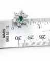 Sparkly Bride Snowflake Earrings Rhodium in Women's Clip-Ons Earrings