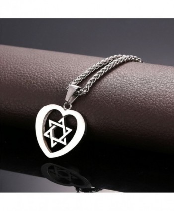 Stainless Steel David Pendant Necklace in Women's Pendants