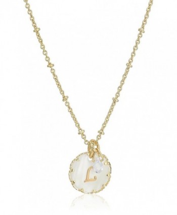 Lonna & Lilly Gold Tone Initial Pendant Necklace - C4186SNS6WW