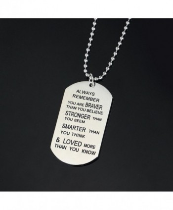 Remember Believe Jewelry Necklace Inspirational in Women's Pendants