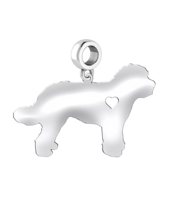 Golden Doodle Dog Charm | Golden Doodle Charm | Fits All European Style Bracelets | Sterling Silver - CJ12O375ONQ