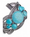 Filigree Bracelet Stones Bangle Turquoise in Women's Cuff Bracelets