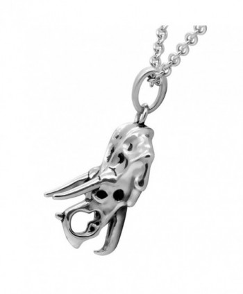 CONTROSE Dinosaur Necklace Triceratops Stainless