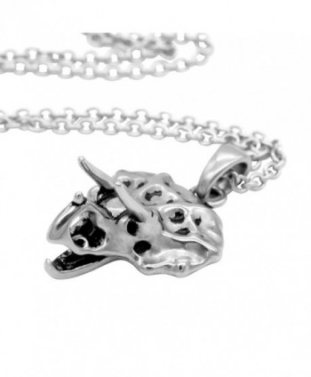 CONTROSE Dinosaur Necklace Triceratops Stainless in Women's Pendants