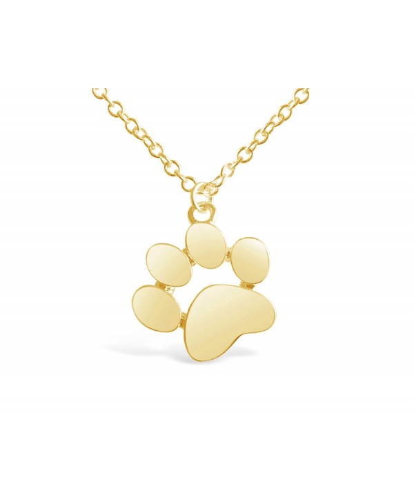 Rosa Vila Dog Paw Print Necklace for Dog Lovers - C312O7JCMHD