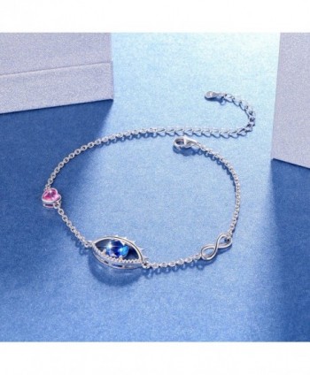 Sterling Silver Hamsa Infinity Bracelet
