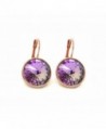 CP Bella Crystal Vitrail Light Rose Gold-plated Earrings Made with Swarovski Crystals - CI183LKDOIO
