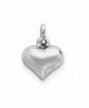 Sterling Silver Puffed Heart Charm (0.5in) - CH119CBHKEJ