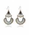 IYOCHO Diamond Crystal Dangle Earrings Retro Boho Style Tassels Blue - C712FY87EEJ