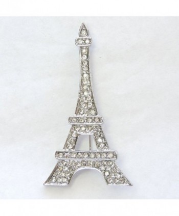 Faship Gorgeous Crystal Eiffel Brooch