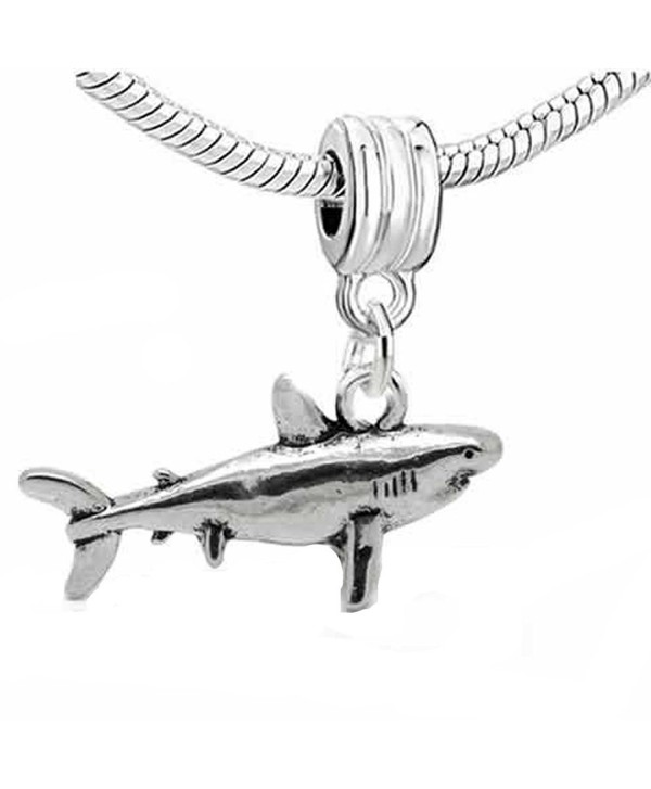 Shark 3d Dangle Charm Bead For Snake Chain Charm Bracelet - CG11I0ZKP6N