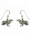 The Black Raven Sterling Silver Dark Birds of Beauty Hook Earrings - CW111MC9VXJ