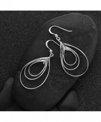 Sterling Silver Flat Dangle Earrings