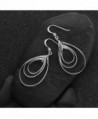 Sterling Silver Flat Dangle Earrings