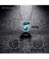 Beyond Love Aquamarine Birthstone Valentines in Women's Y-Necklaces