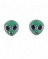 Lux Accessories Alien Galaxy Earrings