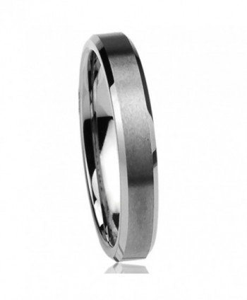 Titanium Comfort Wedding Beveled Brushed