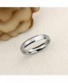 Titanium Comfort Wedding Beveled Brushed in Women's Wedding & Engagement Rings