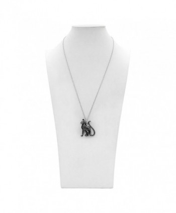 Cat Necklace Silver Toned Stainless Controse