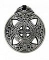 Pewter Large Celtic Knot Love Pendant Viking Norse Rune Necklace - 1 3/8 Inch Diameter - CJ118HIR6BF