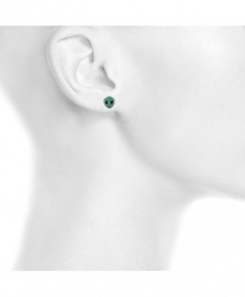 Lux Accessories Alien Galaxy Earrings in Women's Stud Earrings