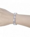 EVER FAITH Zirconia Bracelet Silver Tone