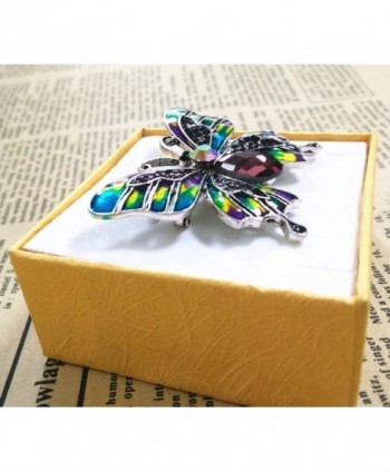 SENFAI Painted Colorful Butterfly Crystal