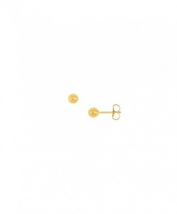 3MM Ball Stud Yellow Gold Filled Fashion Earrings - CS12NH2VIJ9