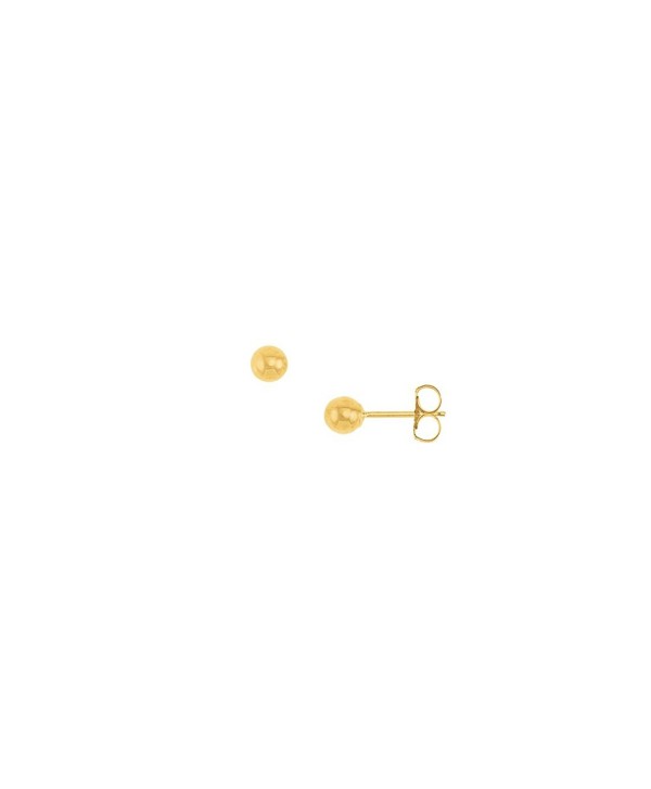 3MM Ball Stud Yellow Gold Filled Fashion Earrings - CS12NH2VIJ9