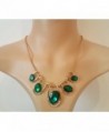 Signore Signori Emerald Austrian Statement Necklace in Women's Pendants
