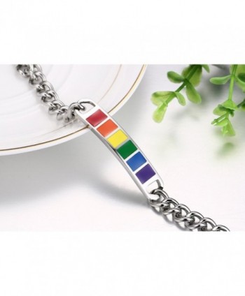 Jewelry Stainless Rainbow Lesbian Bracelet
