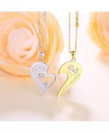 DAOCHONG Sterling Silver Couple Necklace in Women's Pendants