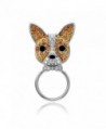 SENFAI Lovely French Bulldog Eyeglass Holder Brooch for Dog Lover - Silver - CW182W7Z3IX