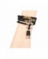 CASOTY Multilayer Obsidian Bracelet Fortune in Women's Strand Bracelets